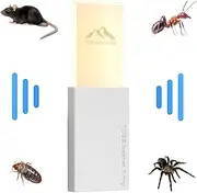Ultrasonic Repeller - Plug In Gnat Repeller,Indoor Repeller Effective for Mice, Rats, Roaches, Gnats - Utilizes Ultrasonic Sounds