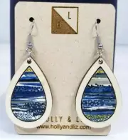 Holly & Liz Tidepool Maple Cork Drops - 2.75"