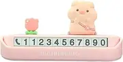 Car Phone Number Sign, Cute Animal Car Moving Phone Sign, Automotive Display Decoration, Non-slip Automotive Telephone Number Plate For Most Car Modes