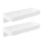 2 Sets Adhesive Shower Shelf Toilet Storage Hanging Rack