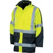 DNC 3998 200D X Reflective 6 in 1 Polyester Jacket Yellow Navy