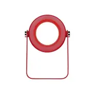 Elosung Red Transformable Lantern Desk Lamp With Usb Rechargeable Battery Touch Control 3 Brightness Levels 0.3W Lamps