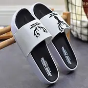 [JSMY] Open Toe Slide Slippers Mens Sandals Touch Fastening Open Toe Flip Flop Mules Summer Shoes Soft Sandals (Size : 44/45)