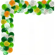 ANYPARTY Balloons Green Garland 100Pcs Jungle Theme Party Decor