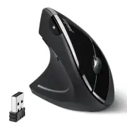 PERIMICE-713L, Wireless Ergonomic Left Handed Vertical Mouse, 6 Buttons Desig...