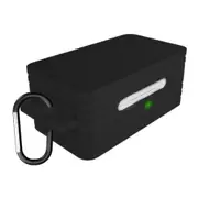 2Pcs For Galaxy Buds Bluetooth Sports Earphone Protective Case Anti-drop Silicone Storage Box(Black)