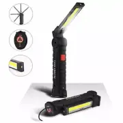 COB+LED Rechargeable Magnetic Torch Flexible Inspection Lamp Cordless Worklight