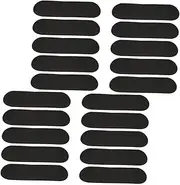 Yardwe 20pcs Black Foam Slip Stickers for Finger Skateboards Custom Tape Unique Design for Mini Skateboard Accessories Easy Installation Non Slip Foam Pads