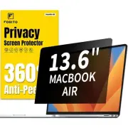 F FORITO 360° Privacy Screen Protector Compatible with MacBook Air 13.6 inc