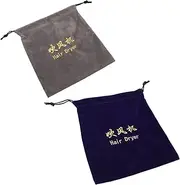 [SOESFOUFU] Travel Hair Dryer Storage Bag 2pcs Drawstring Pouch for Hair Dryers Drawstring Storage Bag
