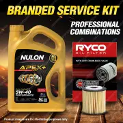 Ryco Oil Filter Nulon 5L APX5W40 Engine Oil Kit for Smart Fortwo A451 A450 R452