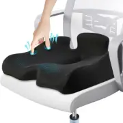 X-Large Memory Seat Cushion, Pressure Relief for Sciatica & Tailbone Pain
