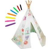 Colour Me In / Decorate Your Own Childrens Wigwam/Teepee