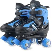 Adjustable Roller Skates for Kids, Boys and Girls With All Wheels Lighting Up - for Beginner Indoor Outdoor Sports