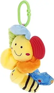 SOPOTUTU Baby Stroller Toy Soft Plush Flower Bee Pendant Hanging Toys for Newborn Crib Decor Baby Pram