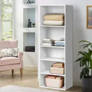 5 Shelves ALFORDSON Wardrobe Clothes Storage Cabinet White