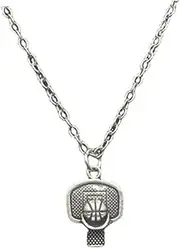 [LIFKOME] Basketball Chain Necklace Men's Pendant Necklace Sports Jewelry for Boys