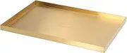 [Mingzhe] Gold Metal Rectangle Storage Tray for Jewelry Display Stainless Steel
