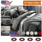 Ultra-Soft King Size Microfiber 6-Piece Bed Sheets with Deep Pocket - Dark Grey
