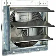 12 inch Aluminum Exhaust Wall Fan Shutter Workshop Greenhouse Attic Quiet Fans