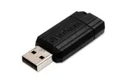 Verbatim PinStripe 32 GB USB Flash Drive - Black - 2 Year Warranty - 1 Each