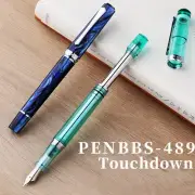 TPENBBS 489 Touchdown Vacuum Filling Ink Fountain Pen F 0.5mm Nib Office Writing