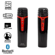 Karaoke Mic & Speaker & Voice Changer w/ Media Support (FM,TFcard, AUX, USB)