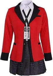[Xiao Maomi] Sailor Dress Suit Outfit for Women Gambler Anime Jabami Yumeko Wig Shoes Cosplay Costume Full Set