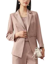 OUNIXUE 3pc Blazer, Top, & Pant Set