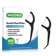 Biodegradable Dental Floss Picks - Easy Glide for Fresh Breath and Healthy Gums