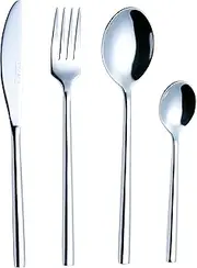 EXZACT Elite - Forged Stainless Steel 24 PCS Cutlery Set - 6 x Forks, 6 x Dinner Knives, 6 x Dinner Spoons, 6 x Teaspoons (EX963 Forged 24 pcs)