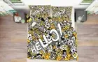 3D Hello Cute Panda NAO809 Bed Pillowcases Quilt Duvet Cover Set Queen King Fay