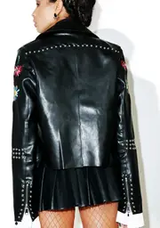 [Glamorous] Halcyon Embroidered Moto Jacket