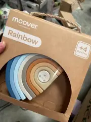 Moover Stacking Rainbow Teether Silicone Toy - Blue