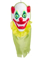 Giant Hanging Light Up Clown Head Halloween Decoration