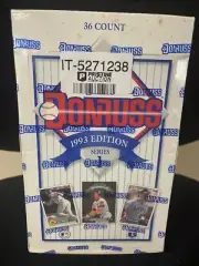 1993 Donruss Series 1 Box of 36 Factory Sealed Wax Packs Limited Edition