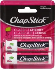 8 TUBES TOTAL ChapStick Classic Cherry Lip Balm, Skin Protectant, 4g