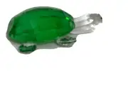 Crystal Emerald Green Turtle Figurine Paperweight Turquoise