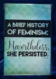 Geek Details Nevertheless She Persisted 11 X 17 Art Print Poster feminism
