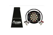 Target Darts OMNI TEX PRO Dart Board, Black Surround, Dart Mat + Darts