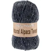 Mary Maxim Natural Alpaca Tweed Yarn-Blue Stone Y083-307
