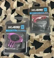 NEW HK Army Action Sports Goggle/Barrel Camera Mount Package-2 Mounts-Prp/Red