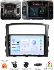 256GB For Mitsubishi PAJERO 2006-18 Android 14 Car Stereo GPS Carplay Head unit