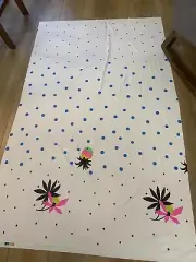 Vtg MCM Gilbert Frank Fabric MODERN ART Poly Nylon Psych Pineapple Polka Dots 60