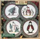 Debbie Mumm Set of 4 "Penguins" Salad / Dessert 8.25" Plates [027826261422]