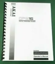 Akai DPS16 Instruction Manual: 198 Pages with Protective Covers!