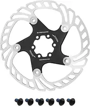 eMagTech 160mm/180mm Bike Disc Brake Rotor with 6Pcs Screws Replacement Compatible with Shimano Compatible with Tektro Enhanced Bike Brake Disc