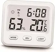 Levemolo Indoor Thermometer Home Hygrometer Indoor Hygrometer Wireless Thermometer White Home Thermometer