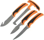 Schrade Old Timer Hunting Set. Black and orange.