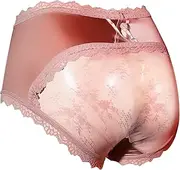 [Pructi] Femboy Sissy Mens Pouch Panties Men's Hipster Panty Lace Bikini Briefs Lingerie Underwear for Men-Manties